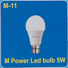 M Power Led Bulb 5w -P-Warranty- 6M- M-11