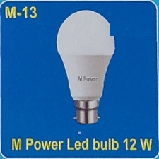 M Power Led Bulb 12w -P-Warranty- 6M- M-13