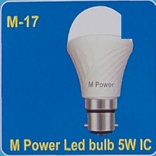 M Power Led Bulb 5w IC -P-Warranty- 6M-M-17