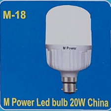 M Power M Power Led Bulb 20w- China -P-Warranty- 6M-M-18