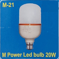M Power Led Bulb 20w -P-Warranty- 6M-M-21
