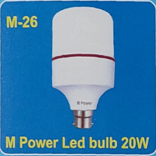 M Power Led Bulb 20w-P-Warranty- 6M-M-26