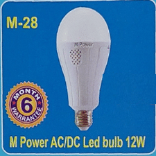 M Power AC/DC Led Bulb 12wWarranty- 6M-M-28