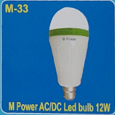M Power AC/DC Led Bulb 12w -P-Warranty- 6M-M-33