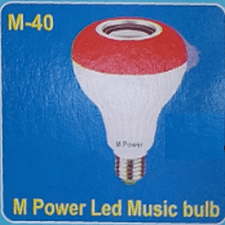 M Power Led Music Bulb -P-Warranty- 6M-M-40